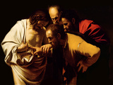 The Incredulity of St. Thomas, 1602-03 Giclée-tryk af Caravaggio