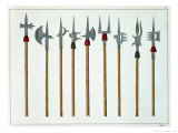 Lances, Spears, Halberds and Partisanes, History of the Development and Customs of Chivalry, c.1842 Giclee Print by Friedrich Martin Von Reibisch