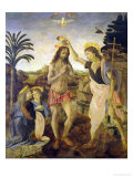 The Baptism of Christ by John the Baptist, c.1475 Giclée-Druck von Andrea Verrocchio