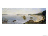 Surprise at the Front Line of the Army at Estero, Argentina, 1866 reproduction procédé giclée par Candido Lopez