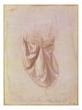 Drapery Study reproduction procédé giclée par Leonardo da Vinci 