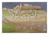 First Battle of Athens in 1826, from the Pictorial History of the Greek War of Independence Giclee Print
