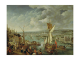 View of London reproduction procédé giclée par Jan Griffier The Elder