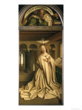Virgin Annunciate, from the Exterior of the Right Panel of the Ghent Altarpiece, 1432 reproduction procédé giclée par Hubert Eyck