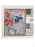 Measure and Transport of Coal, c.1528 Giclée-Druck von Antoine Verard