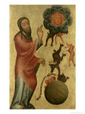 Dividing Light from Darkness from the High Altar of St. Peter's in Hamburg, Grabow Altarpiece, 1383 Giclee Print by Master Bertram of Minden 