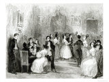 Evening at the House of Charles Nodier Reproduction procédé giclée par Tony Johannot
