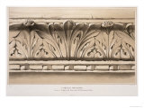 Cornice Moulding, Tomb, Church of S.S.Giovanni E Paolo, Engraved by G. Rosenthal, c.1851 Giclee Print by John Ruskin