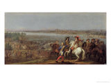 The Crossing of the Rhine, 12th June 1672 Giclee Print by Adam Frans van der Meulen