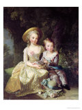 Child Portraits of Marie-Therese-Charlotte of France Giclee Print by Elisabeth Louise Vigee-LeBrun