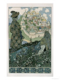 Illustration For Alexander Pushkin's 'Fairytale of the Tsar Saltan', 1905 Giclee Print by Ivan Bilibin