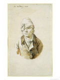 Self Portrait with Cap and Eye Patch, 8th May 1802 reproduction procédé giclée par Caspar David Friedrich