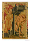 The Expulsion from the Garden of Paradise, Detail from the Grabow Altarpiece, 1379-83 Giclee Print by Master Bertram of Minden 