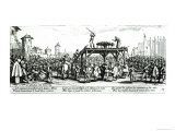 The Wheel, Plate 14 from The Miseries and Misfortunes of War, Engraved by Israel Henriet Giclee Print by Jacques Callot
