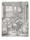 The Instrument Maker's Workshop, c.1570 reproduction procédé giclée par Jost Amman