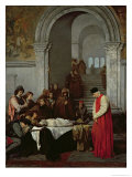 The Painter Luca Signorelli Standing by the Body of His Rival's Dead Son, 1859 reproduction procédé giclée par Ferdinand Heilbuth