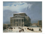 The Bolshoi Theatre in Moscow, Printed by Lemercier, Paris, 1840S reproduction procédé giclée par Louis Jules Arnout