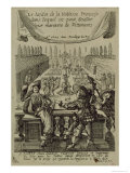 The Garden of the French Nobility, c.1640 Giclee-trykk av Abraham Bosse The Garden of the French Nobility, c.1640 Giclee-trykk av Abraham Bosse