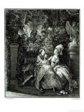 Yes or No  1781, Engraved by N. Thomas reproduction procédé giclée par Jean-Michel Moreau the Younger