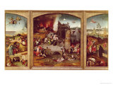 Triptych of the Temptation of St. Anthony Giclée-Druck von Hieronymus Bosch
