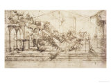 Perspective Study For the Background of the Adoration of the Magi Lámina giclée por Leonardo da Vinci Perspective Study For the Background of the Adoration of the Magi Lámina giclée por Leonardo da Vinci