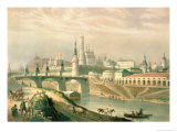 View of the Moscow Kremlin, 1830 Giclee Print by Paul Marie Roussel