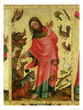 The Creation of the Animals, Detail from the Grabow Altarpiece, 1379-83 Giclee Print by Master Bertram of Minden 