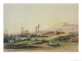 Valley of the Nile with the Ruins of the Temple of Seti I, 1844 reproduction procédé giclée par Prosper Georges Antoine Marilhat