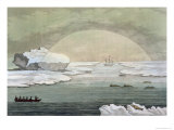 Iced-In British Whaleboat Liberated by Sun's Rays, Baffin Bay, c.1817 Giclee Print by Paolo Fumagalli