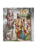 The Triumph of Venus: April from the Room of the Months, Detail of a Group of Musicians, c.1467-70 Giclee Print by Francesco del Cossa
