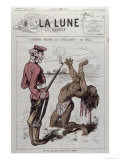 Order Reigns in Zuzuland, Caricature, English Colonisation of South Africa, La Lune Rousse, 1879 Giclee Print by André Gill