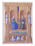 Christ and the Virgin Mary Enthroned, from the Book of Hours of Louis D'Orleans, 1469 Giclee Print by Jean Colombe