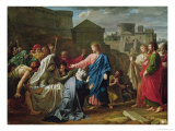 Jesus Resurrecting the Son of the Widow of Naim Giclee-trykk av Pierre Bouillon Jesus Resurrecting the Son of the Widow of Naim Giclee-trykk av Pierre Bouillon