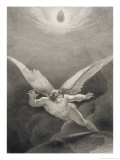 Satan Leaps over the Walls of Heaven, from a French Edition of 'Paradise Lost' by John Milton Giclee Print by Richard Edmond Flatters