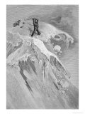 The Summit of the Moming Pass in 1864, The Ascent of the Matterhorn Giclee Print by James Mahoney