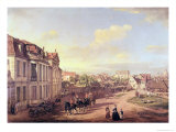 View of the Square of Zelazna Brama, Warsaw, 1779 Giclee Print by Bernardo Bellotto