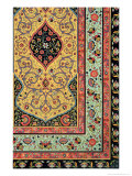 Persian Decoration, Plate XXV, Polychrome Ornament, Engraved by F. Durin, Published Paris, 1869 Giclee Print by Albert Charles August Racinet