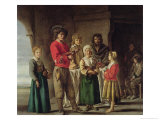 Peasants in a Cave, 1642 Reproduction procédé giclée par Antoine & Louis Le Nain