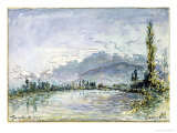 The River Isere at Grenoble, 1877 Giclee Print by Johan-Barthold Jongkind