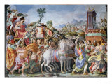 The Triumph of Marcus Furius Camillus reproduction procédé giclée par Francesco Salviati