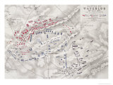 Battle of Waterloo, 18th June 1815, Sheet 2nd, Crisis of the Battle Giclee Print by Alexander Keith Johnston