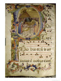 Graduale No.5 Historiated Initial P Depicting the Nativity Giclee Print by Rossello Franchi
