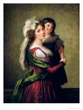 Madame Rousseau and Her Daughter, 1789 Giclee Print by Elisabeth Louise Vigee-LeBrun