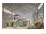 View of the Poultry Market at La Vallee, 1834 Giclee-trykk av Max Berthelin View of the Poultry Market at La Vallee, 1834 Giclee-trykk av Max Berthelin