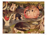The Garden of Earthly Delights: Allegory of Luxury, Detail of the Central Panel, c.1500 Giclee Print by Hieronymus Bosch