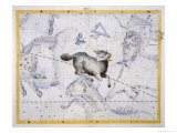 Constellation of Aries, Plate 4 from Atlas Coelestis, by John Flamsteed Giclee Print by Sir James Thornhill