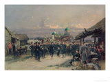 Chorus of the Fourth Infantry Battalion at Tsarskoe Selo, 1889 reproduction procédé giclée par Jean-Baptiste Edouard Detaille