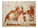 Flute Player and Singer, Funerary Banquet, Tomb of Nenkhefetka, Saqqarah, Old Kingdom, c.2400 BC Giclee Print by 5th Dynasty Egyptian