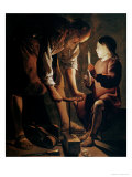 St. Joseph, the Carpenter reproduction procédé giclée par Georges de La Tour