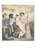 The Negro Footman and the Milkmaid Giclee Print by Thomas Rowlandson